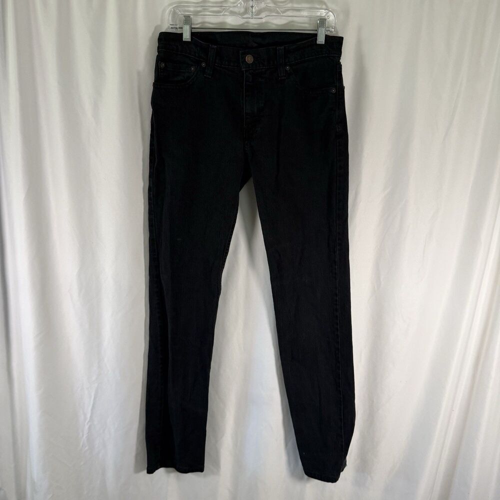 Levi's 511 Denim Jeans Men's 30x32 Black Slim Fit Flat Front 5 Pocket